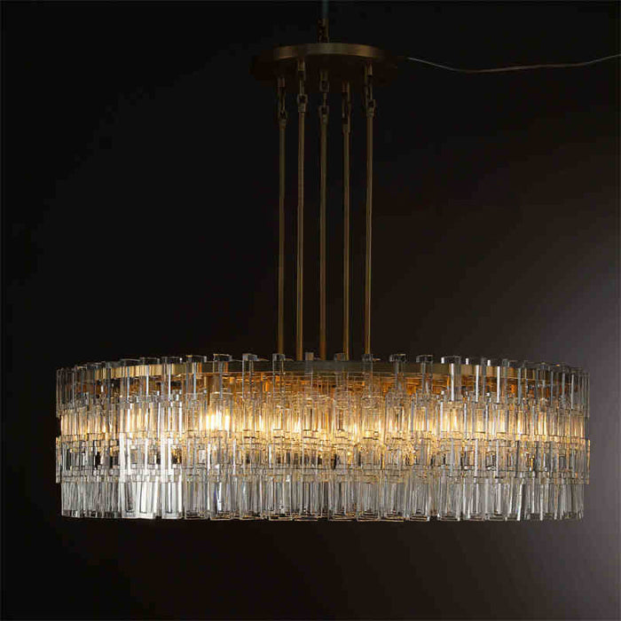 Arrebol Crystal Chandelir for Living Room Bedroom, Kitchen Island