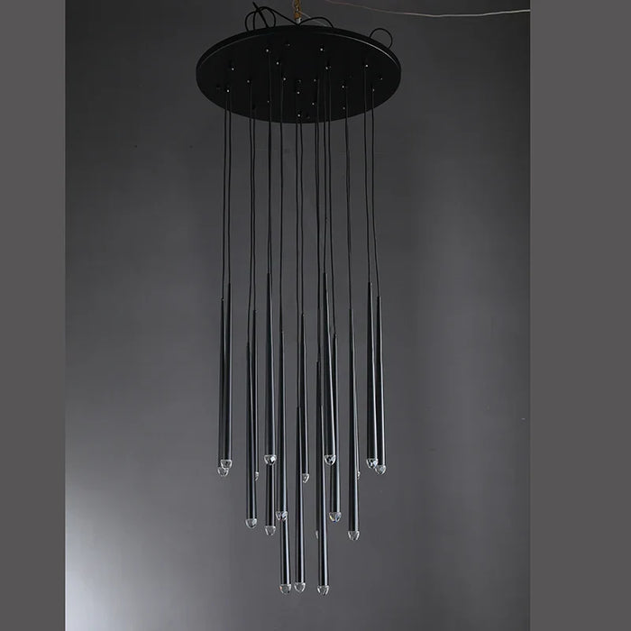 Helly Round Chandelier, Indoor Metal Elegant Chandelier for Living Room