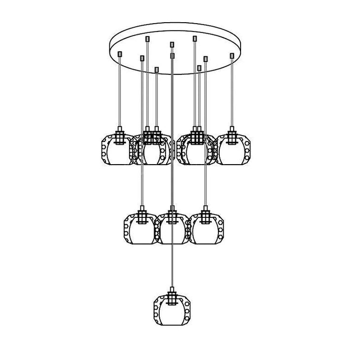 Crysball Series Glass Chandelier