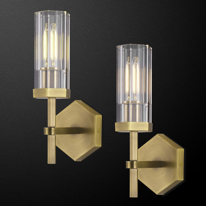 Liminous Polygonal Crystal Series Wall Sconce