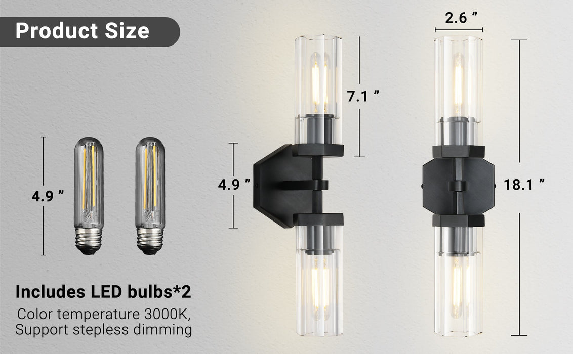 Liminous Polygonal Crystal Series Wall Sconce