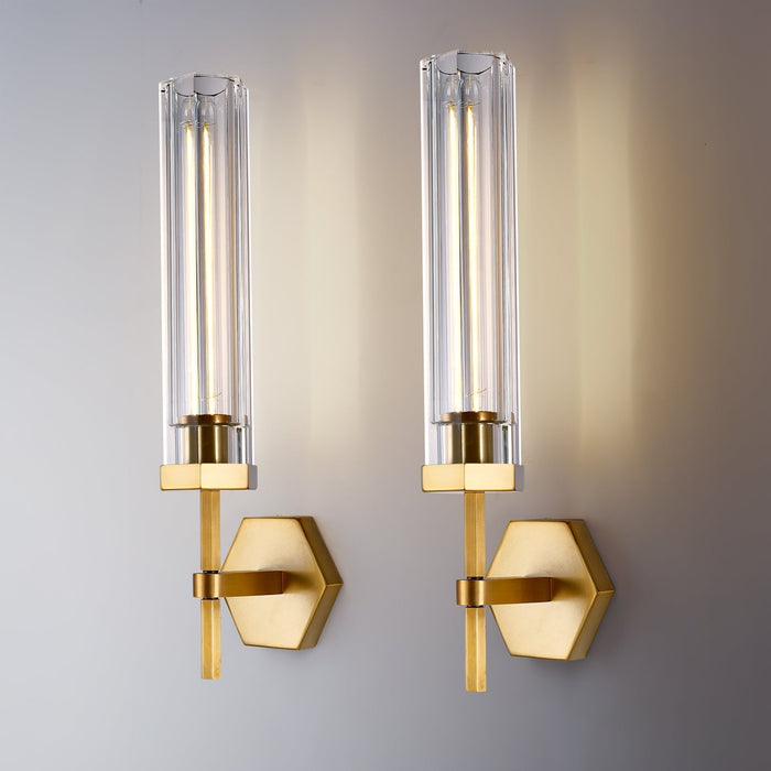 Liminous Polygonal Crystal Series Wall Sconce