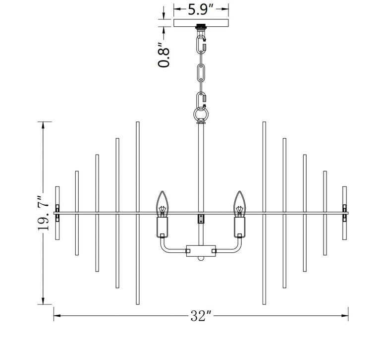 Serein Series Sculpture Chandelier