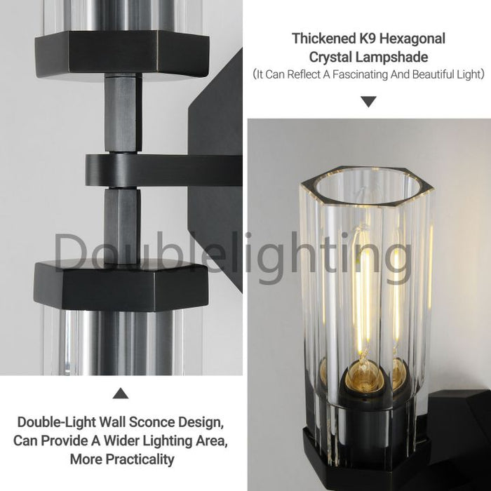 Liminous Hexagonal Linear Short Wall Sconce