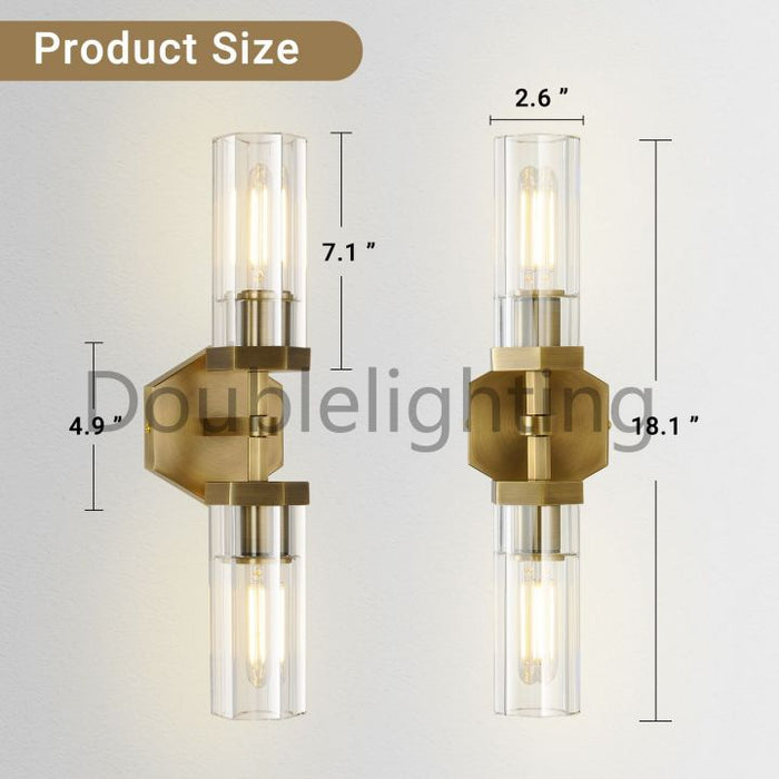 Liminous Hexagonal Linear Short Wall Sconce