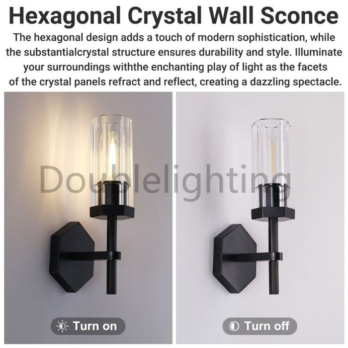 Liminous Hexagonal Short Wall Sconce