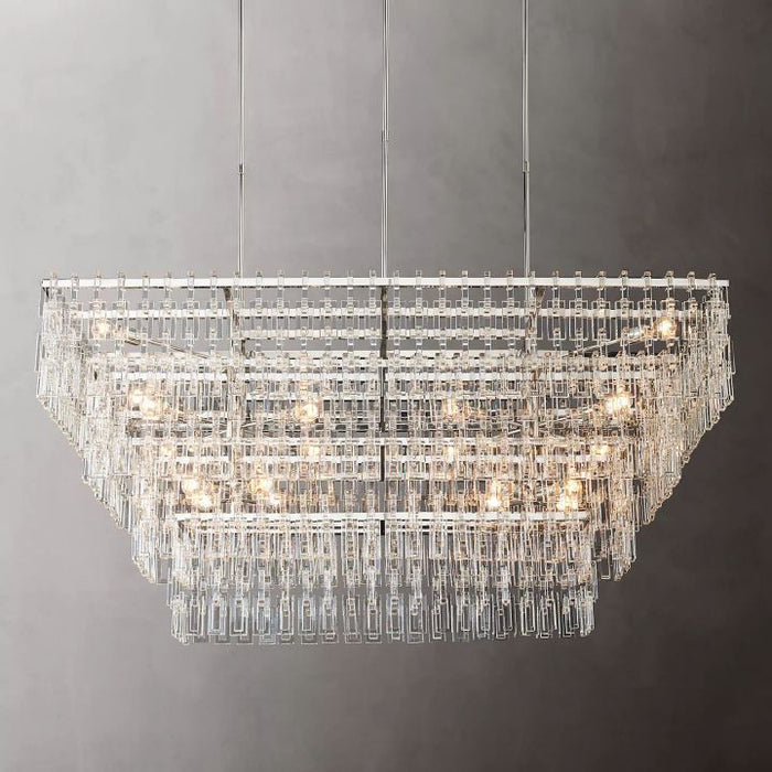 Arrebol 4-Tier Rectangular Chandelier 72"