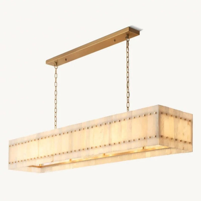 San Macr Alabaster Linear Chandelier 54 72