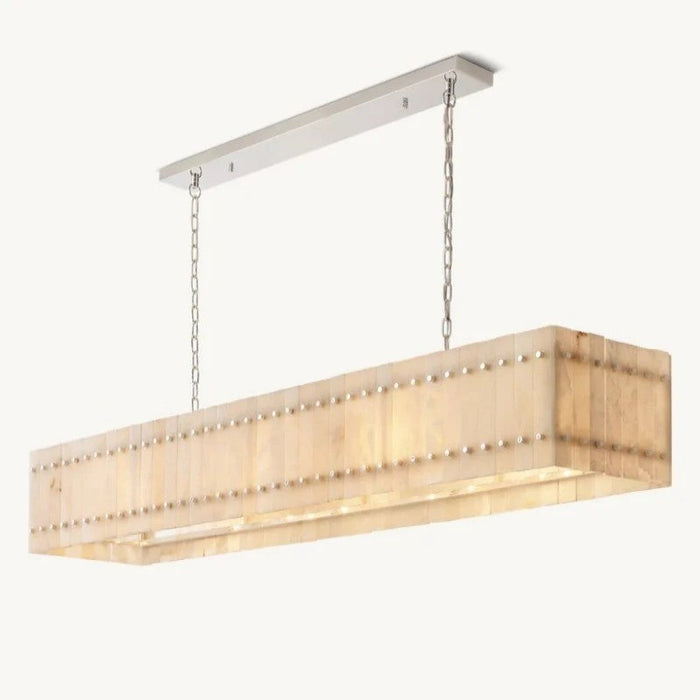 San Macr Alabaster Linear Chandelier 54 72