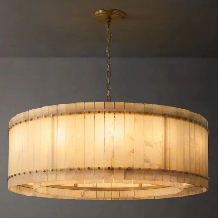 San Marc Alabaster Round Chandelier