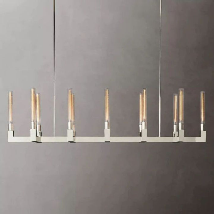 Mortal Glass Linear Chandelier 67"