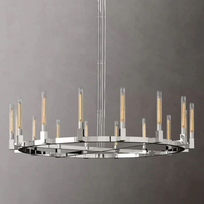 Mortal Glass Round Chandelier 72"