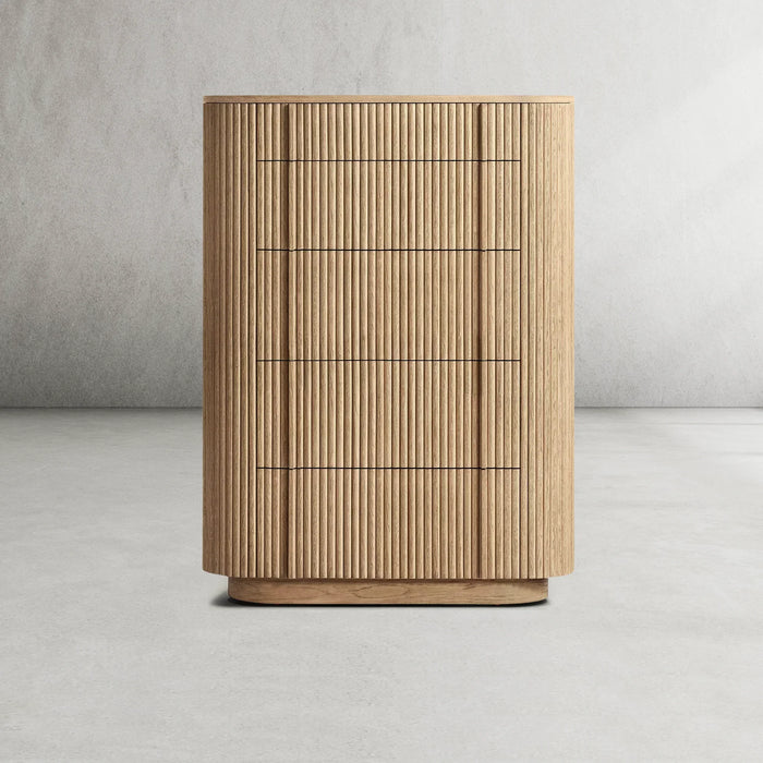 Mulholland Modern Cabinet 5-Drawer Narrow Dresser