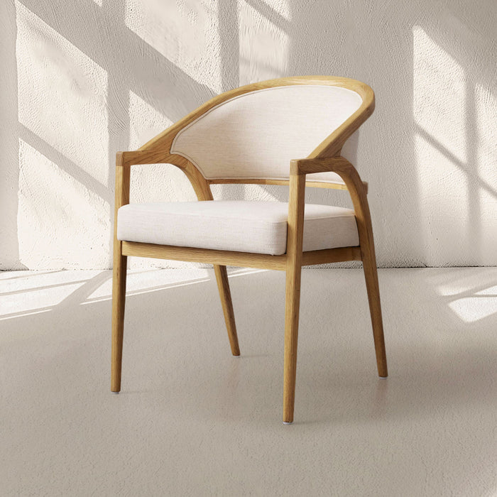 Aimee Upholstered Back Dining Arm Chair