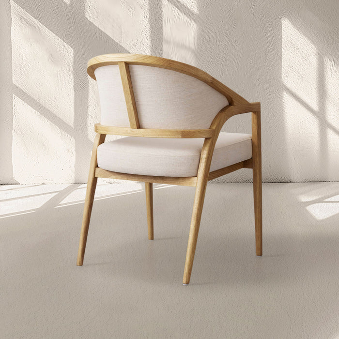 Aimee Upholstered Back Dining Arm Chair