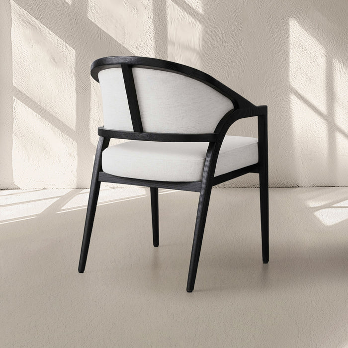 Aimee Upholstered Back Dining Arm Chair