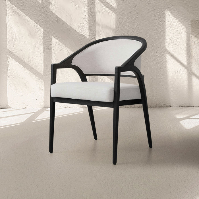 Aimee Upholstered Back Dining Arm Chair