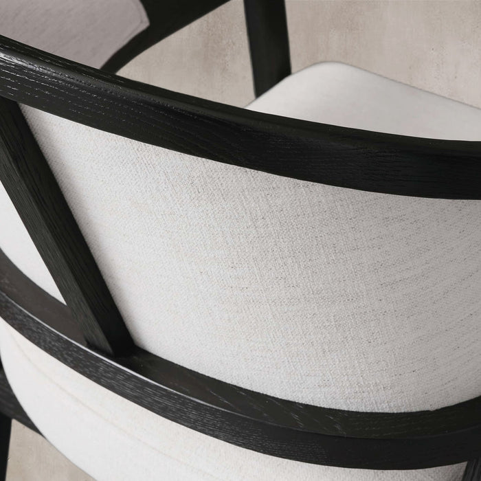 Aimee Upholstered Back Dining Arm Chair