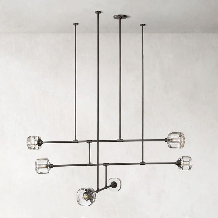 Nora Modern Linear Chandelier 62"