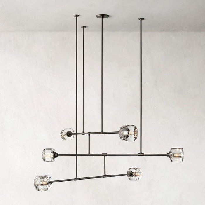 Nora Modern Linear Chandelier 62"