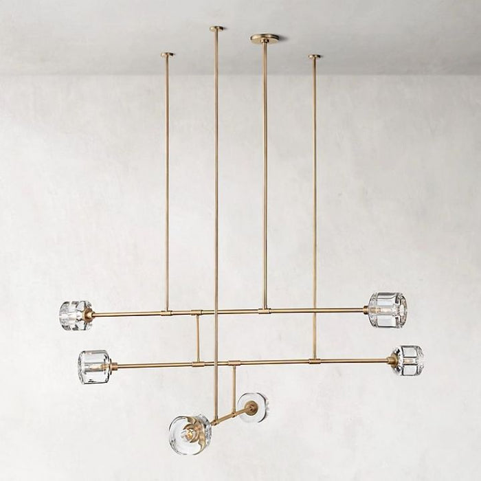 Nora Modern Linear Chandelier 62"