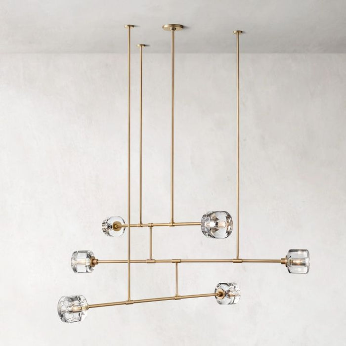 Nora Modern Linear Chandelier 62"