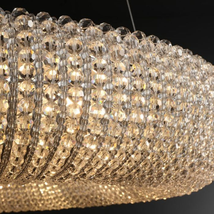 Pamper Crystal Round LED Chandelier 41"