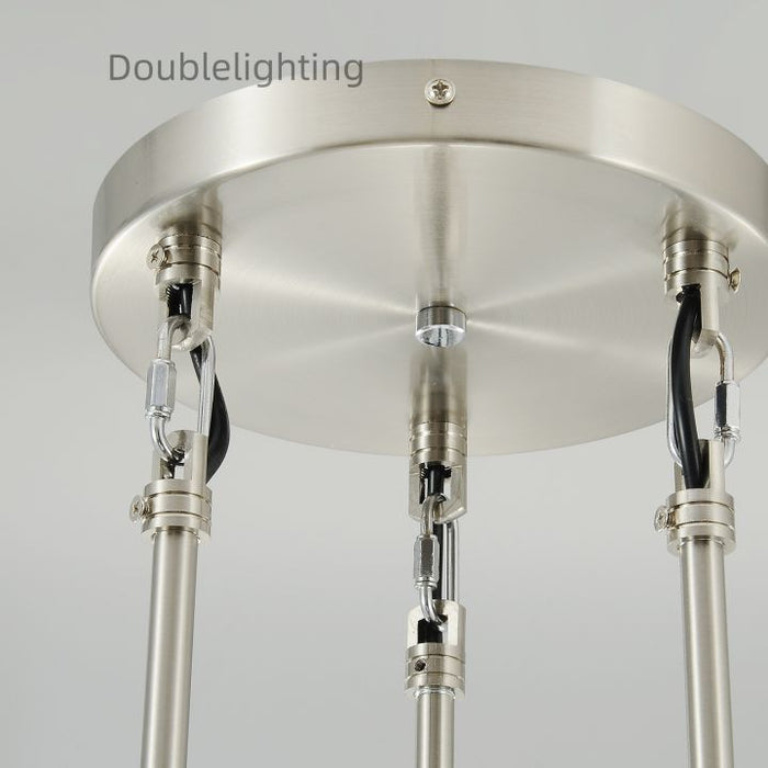 Raindrops 3-Light Rod Round Chandelier