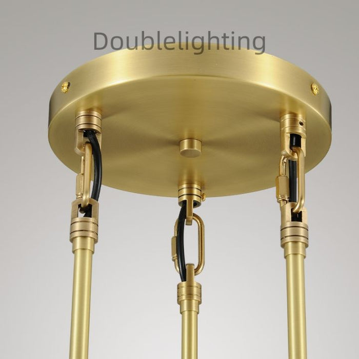 Raindrops 3-Light Rod Round Chandelier