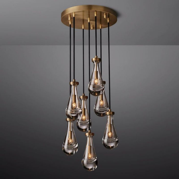 Raindrop Round Chandelier 18"