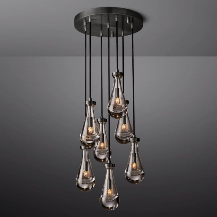 Raindrop Round Chandelier 18"