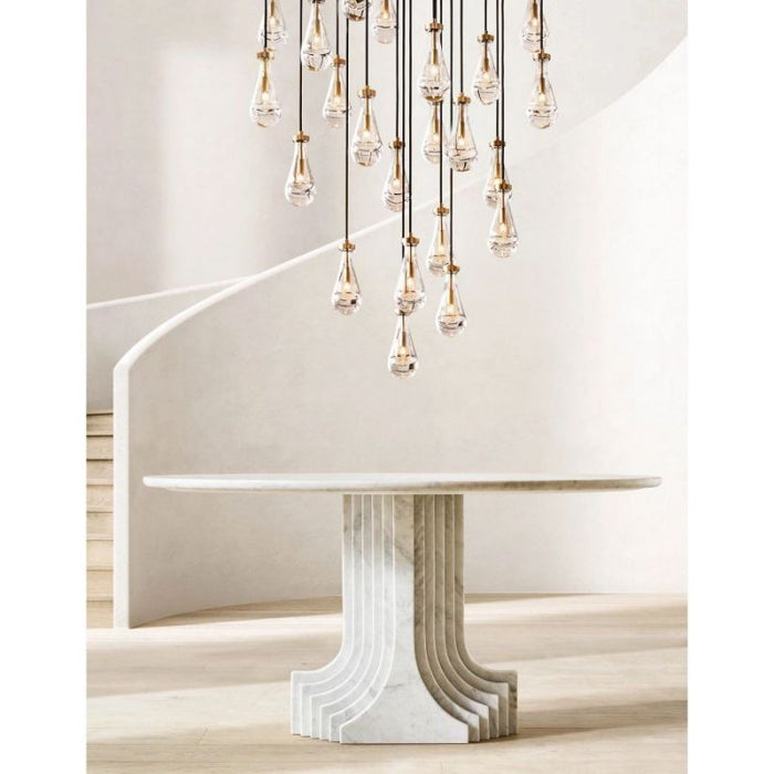 Raindrop Round Chandelier 18"