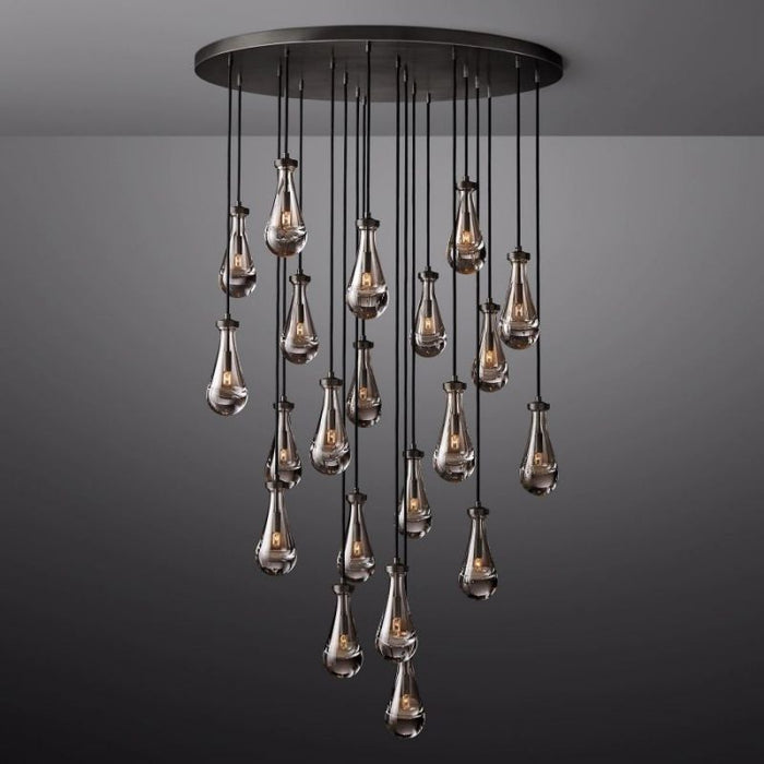 Raindrop Round Chandelier 47"