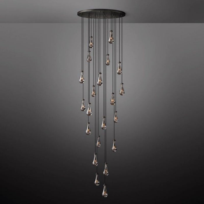 Raindrop Round Chandelier 47"