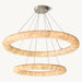 Rivage Lisse Two-Tiered Round Chandelier 61″D