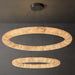 Rivage Lisse Two-Tiered Round Chandelier 61″D