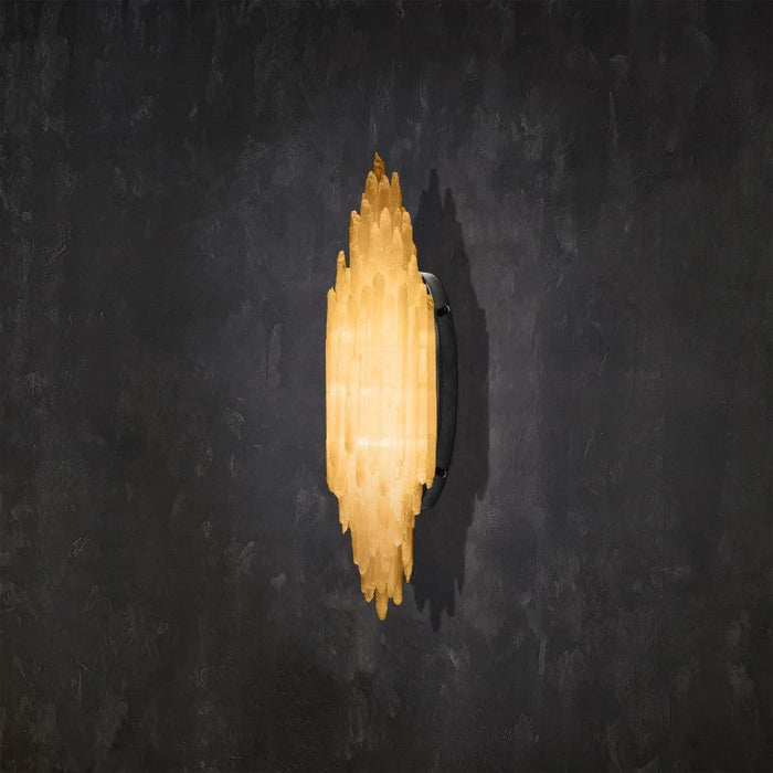 Selenite Crystal Wall Sconce 24“ 74”H - thebelacan