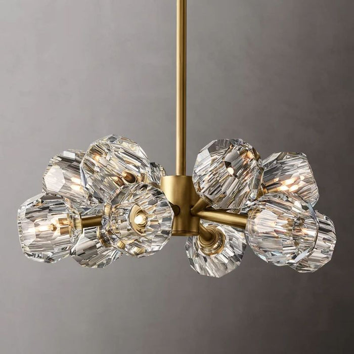 Crysball Round Chandelier 24"