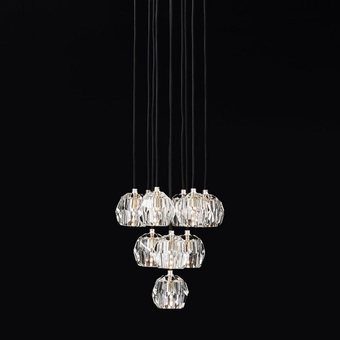 Crysball Cluster Round Chandelier 14"