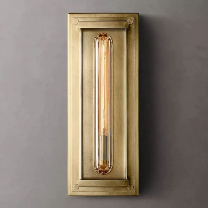 Starry Outdoor Rectangular Grand Wall Sconce