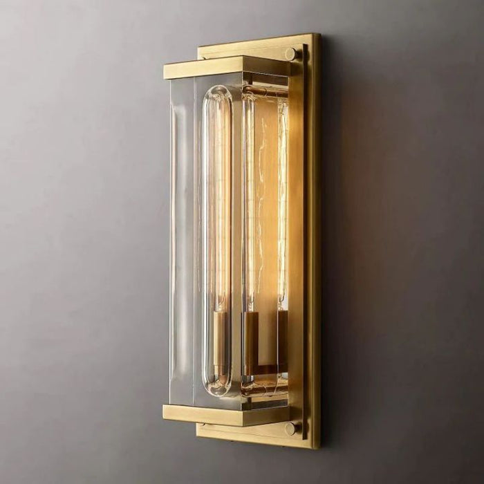 Starry Outdoor Rectangular Grand Wall Sconce