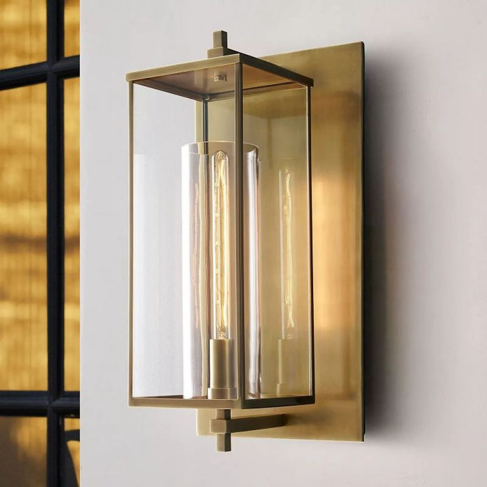 Starry Outdoor Square Grand Wall Sconce