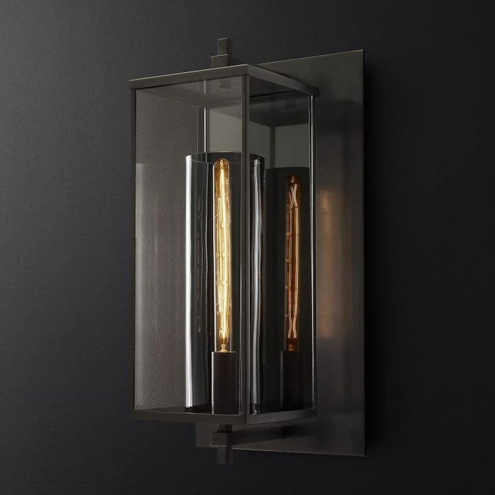 Starry Outdoor Square Grand Wall Sconce