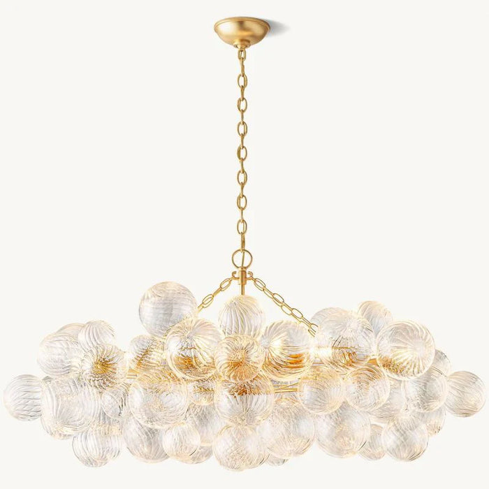 Tara Linear Glass Ball Chandelier 51 "