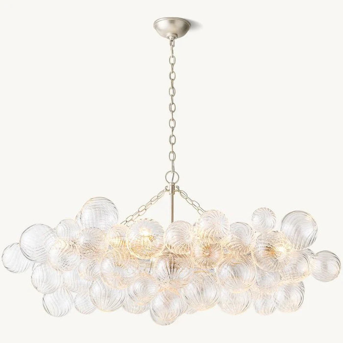 Tara Linear Glass Ball Chandelier 51 "