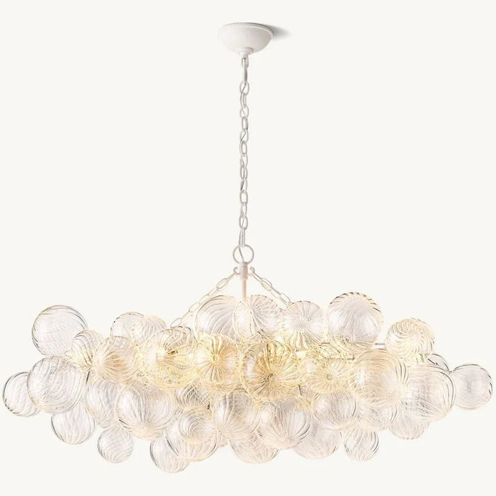 Tara Linear Glass Ball Chandelier 51 "