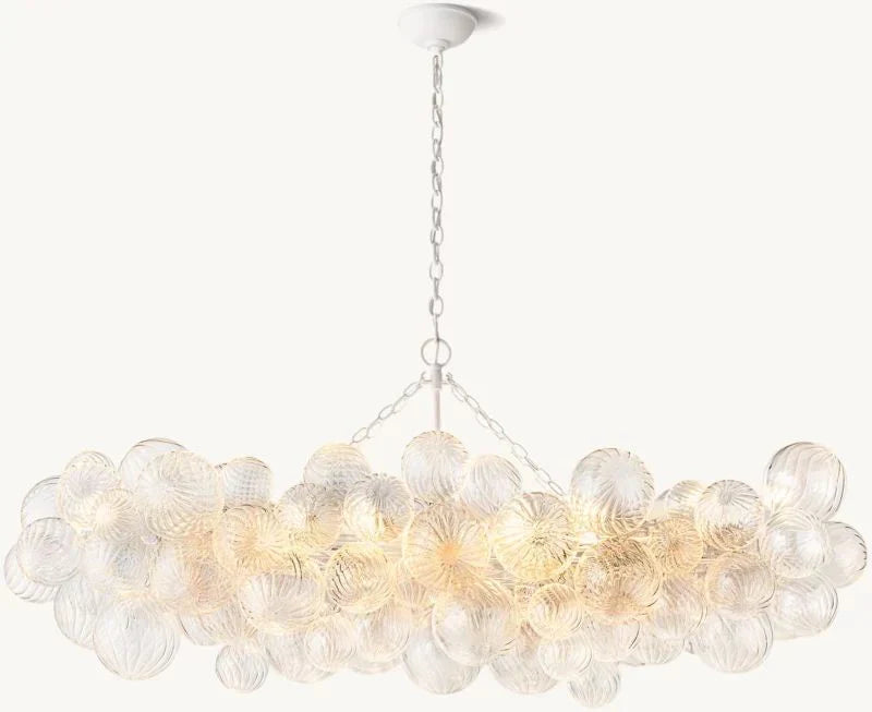 Tara Linear Glass Ball Chandelier 63 "