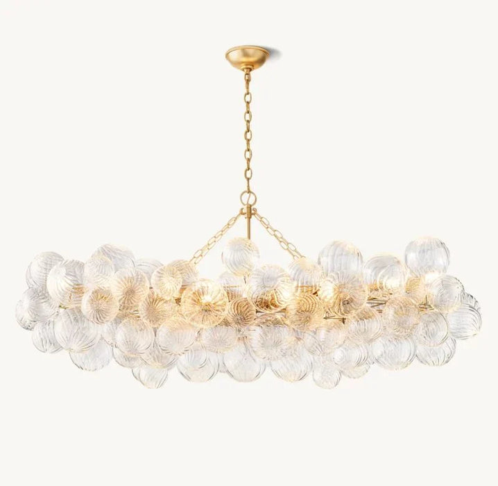 Tara Linear Glass Ball Chandelier 63 "