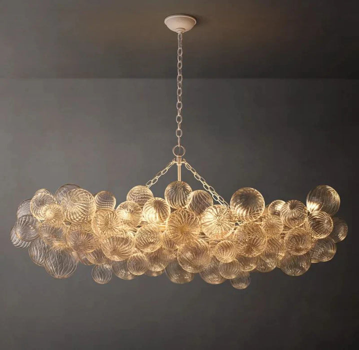 Tara Linear Glass Ball Chandelier 63 "