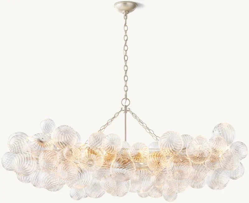 Tara Linear Glass Ball Chandelier 63 "